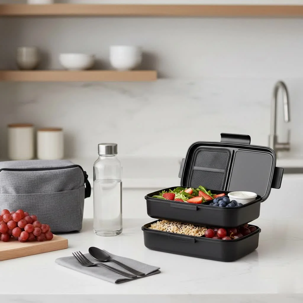 Purple lunch box for style and sustainability