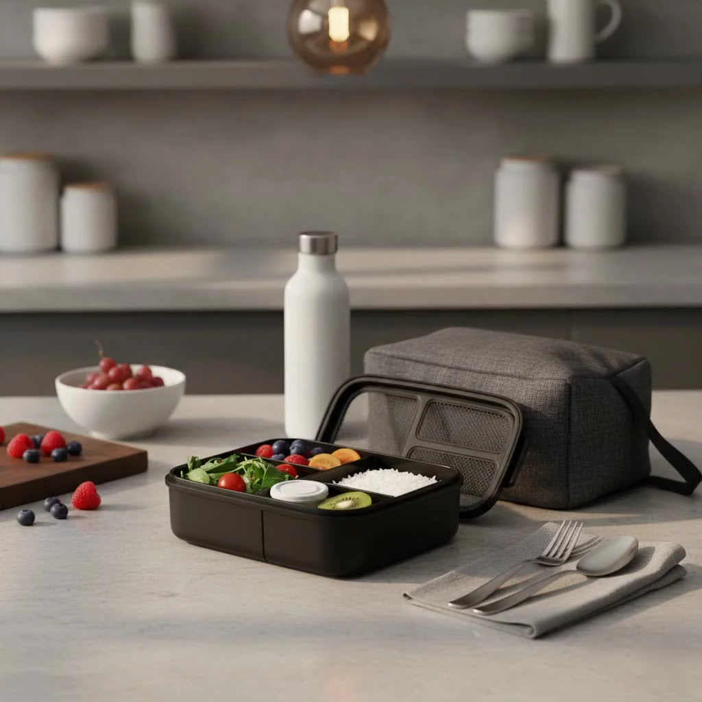 Large capacity lunch box for daily meals